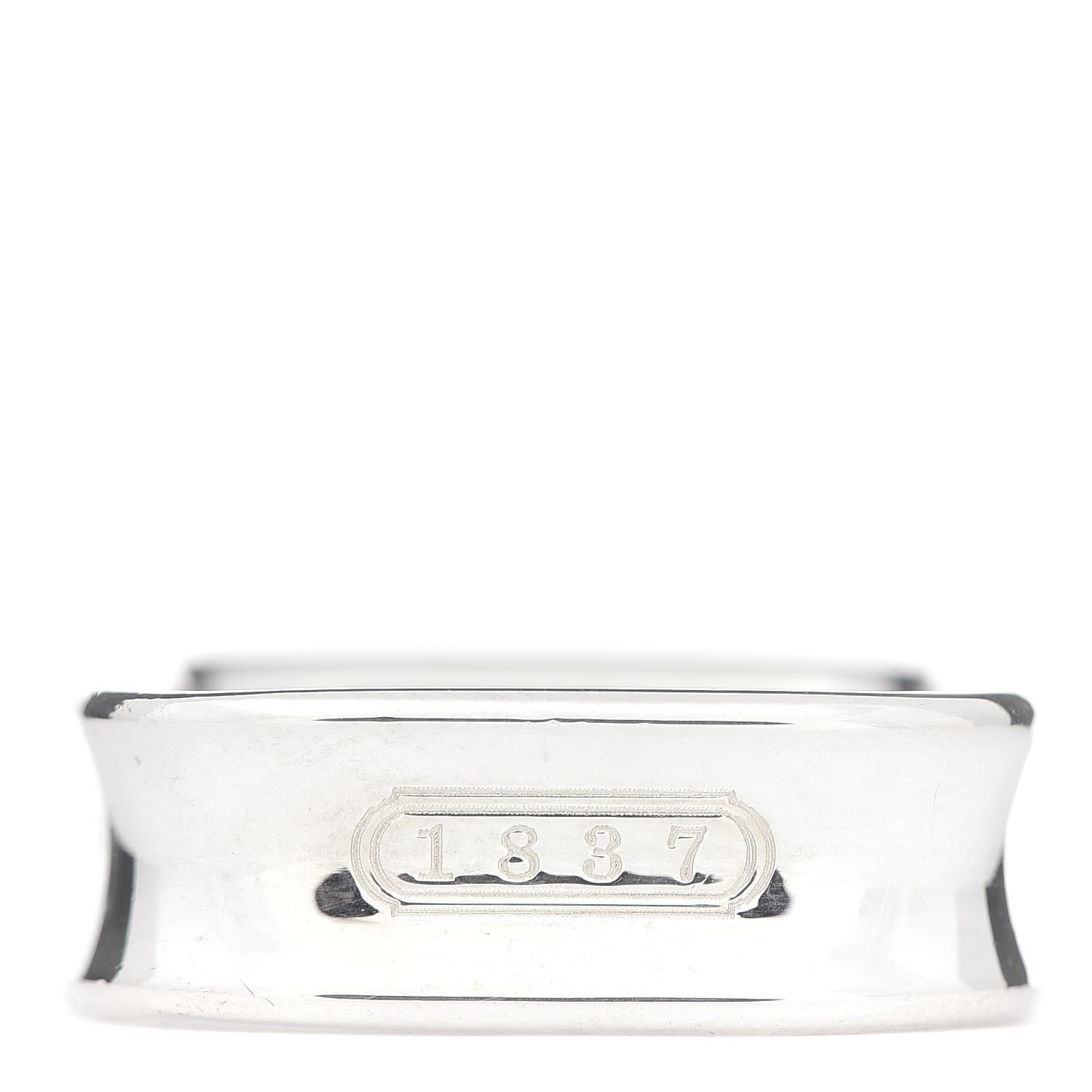 Tiffany Sterling Silver 1837 Square Ring 54 7 3 of 6