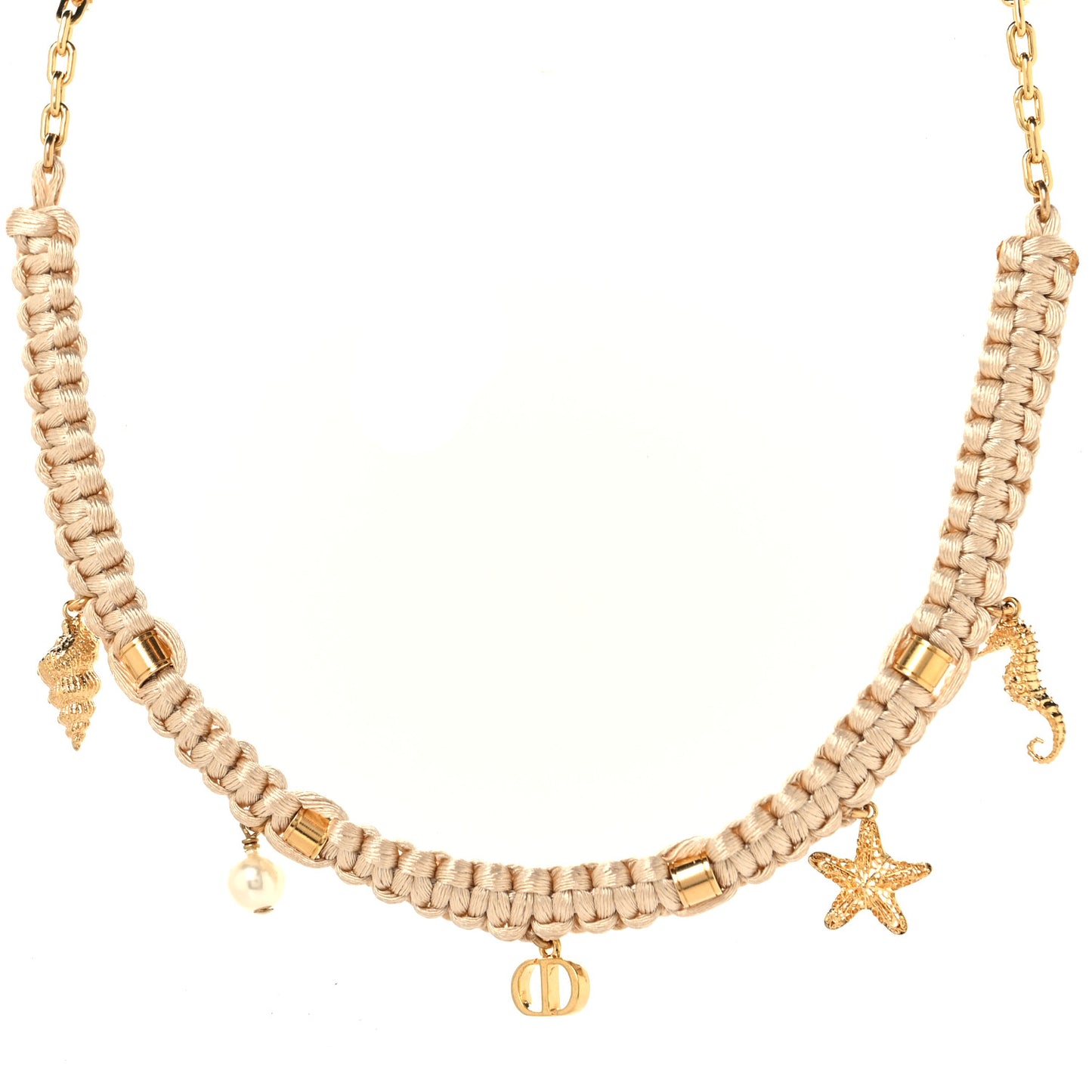 Metal Polyester Cabinet D'été Choker Gold Beige