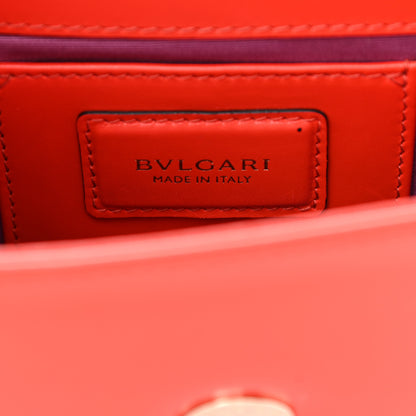 Bulgari Calfskin Serpenti Forever Shoulder Bag Red 6 of 10
