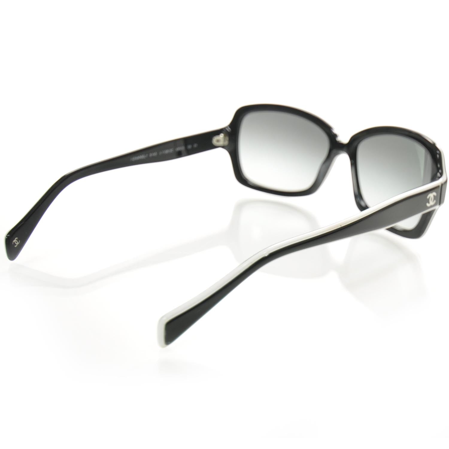 CHANEL 5143-A c.1138/3c サングラス Chanel CC Logo Sunglasses 5143 Black and White 22900 – FASHIONPHILE