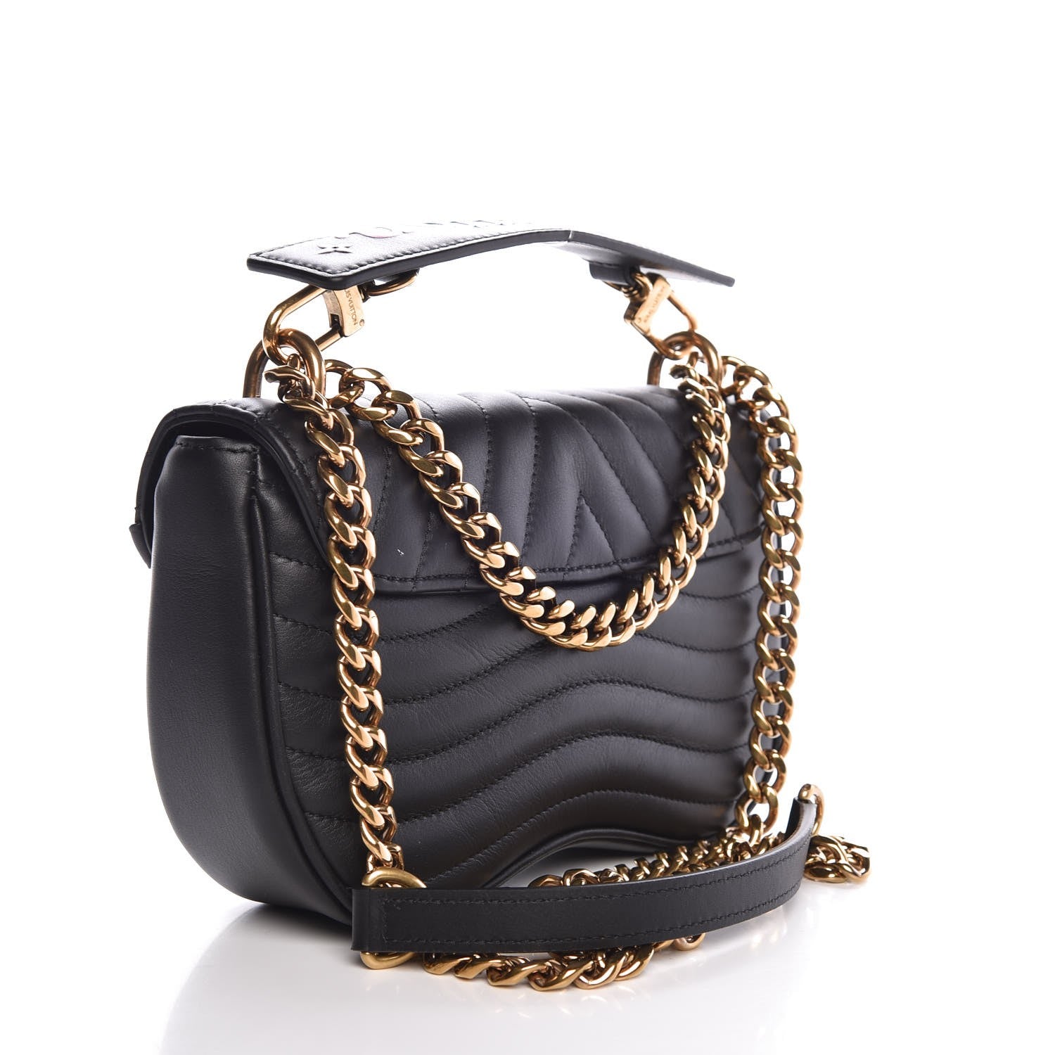 Louis Vuitton Calfskin New Wave Chain PM Black 3 of 8
