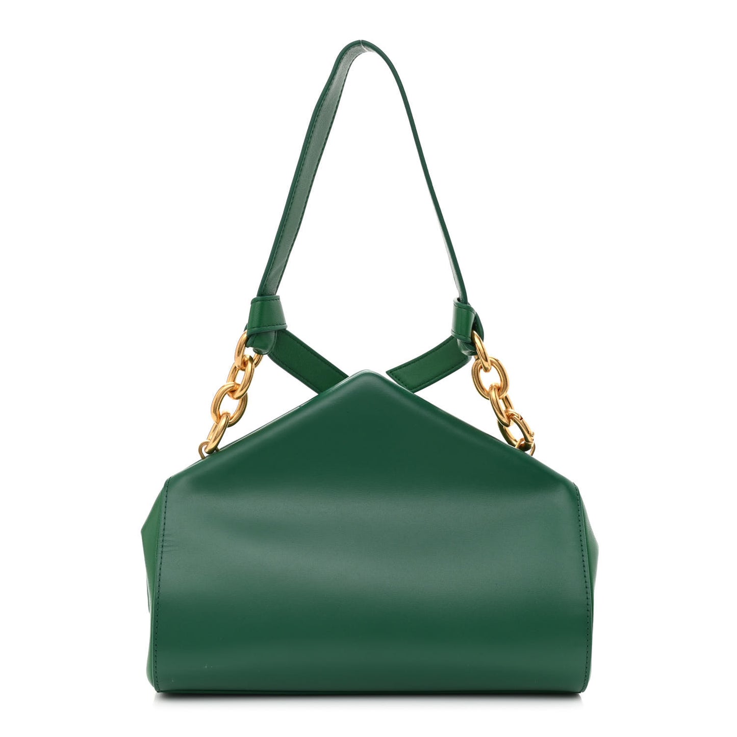 Calfskin Tip Clutch Racing Green
