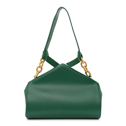 Bottega Veneta Calfskin Tip Clutch Racing Green 1 of 9