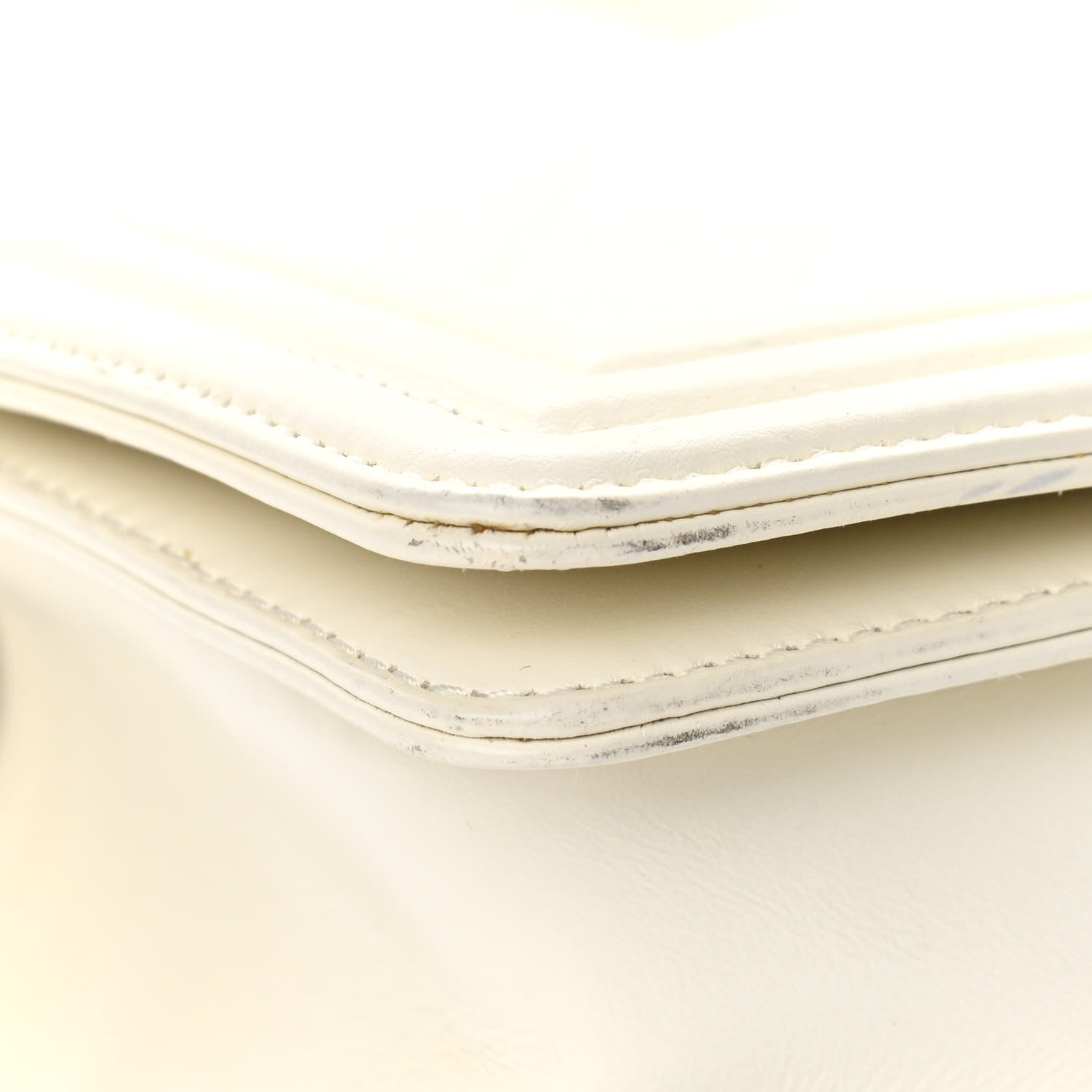 Chanel Calfskin Quilted Medium Boy Flap White 10 of 16