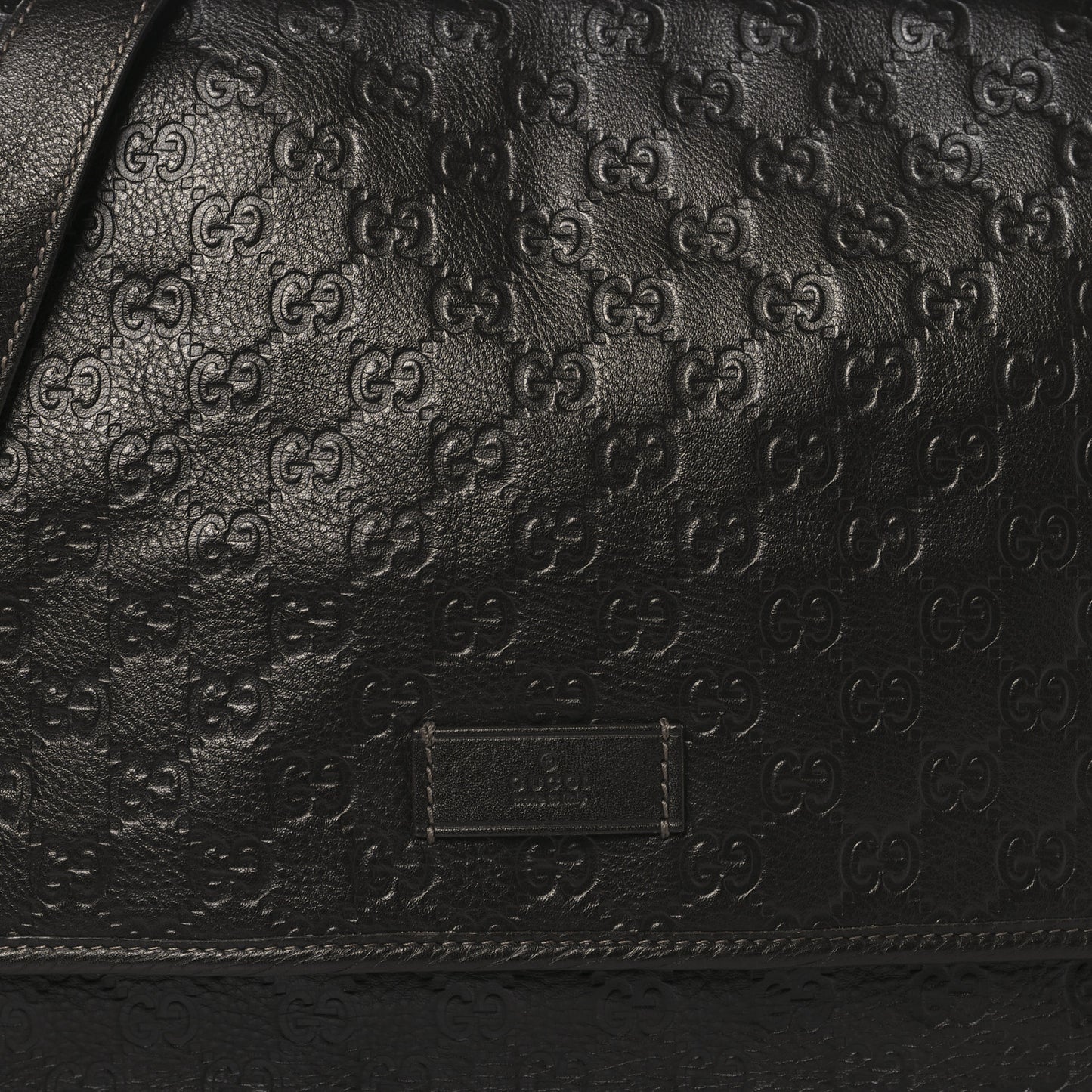 Guccissima Medium Flap Messenger Bag Chocolate