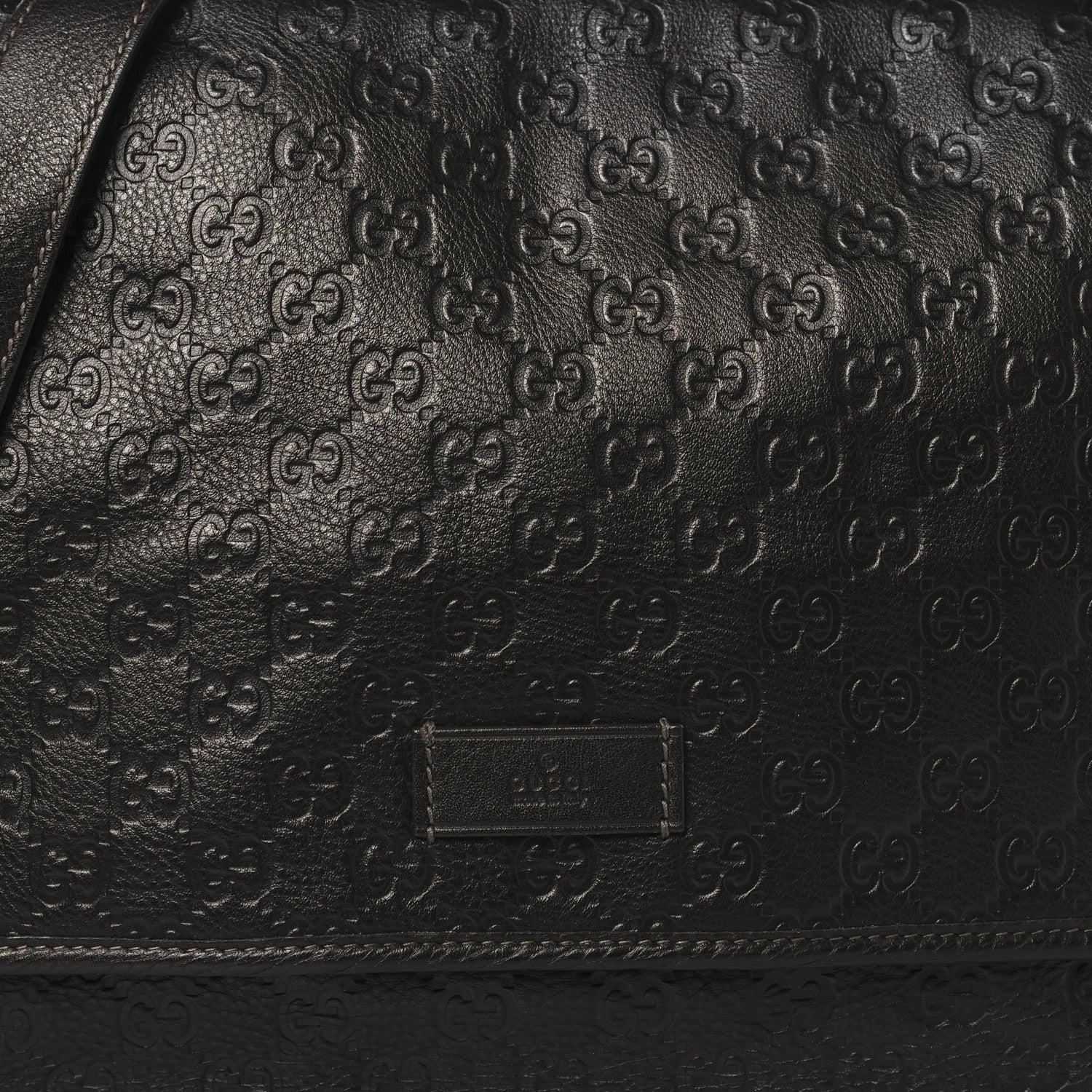 Gucci Guccissima Medium Flap Messenger Bag Chocolate 8 of 14