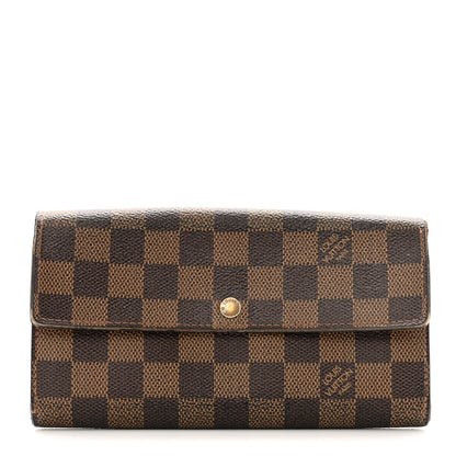 Louis Vuitton Damier Ebene Sarah Wallet 1 of 14