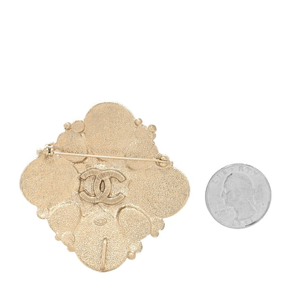 Chanel Pearl Crystal CC Brooch Pearly White 2 of 3