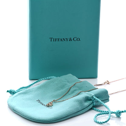 Tiffany 18K Rose Gold Diamond Medium Ampersand Pendant Necklace 7 of 7