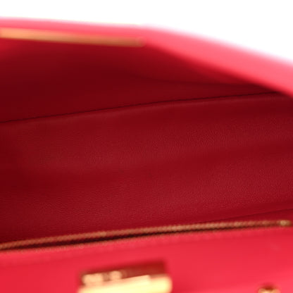 Fendi Nappa Stacked Bar Mini Peekaboo Iconic Satchel Lampone 6 of 15