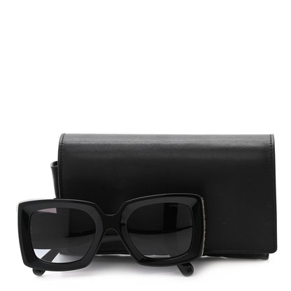 Chanel Acetate Rectangle Sunglasses 5435 Black 8 of 8