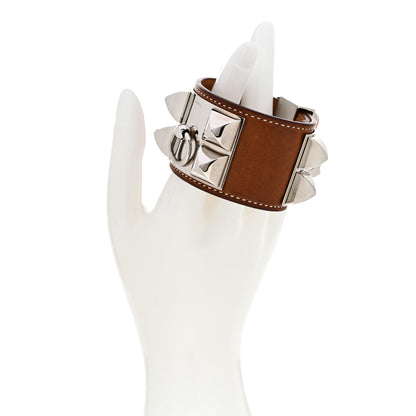Hermes Barenia de Chien CDC Bracelet S Fauve 2 of 5