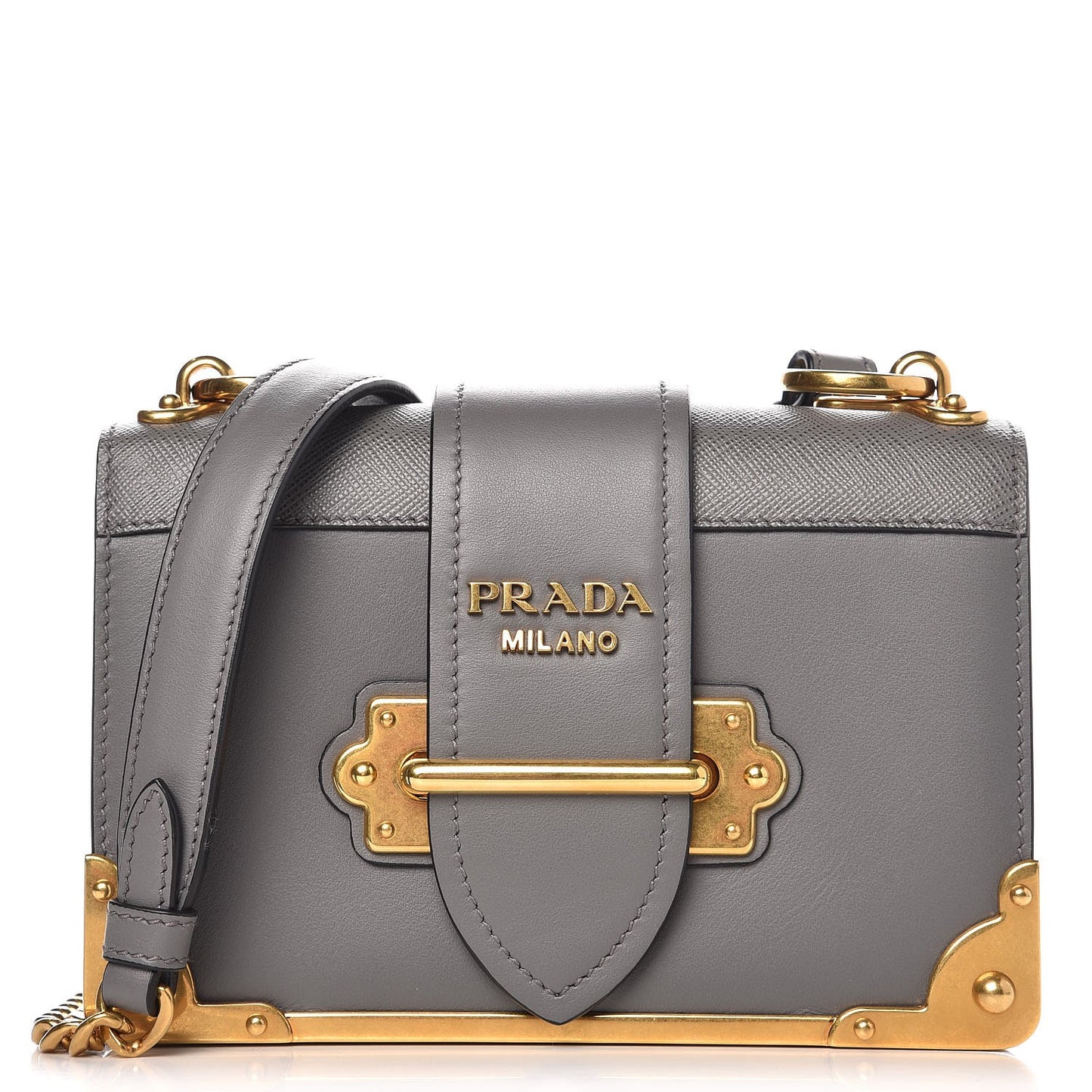 City Calf Saffiano Cahier Bag Marmo