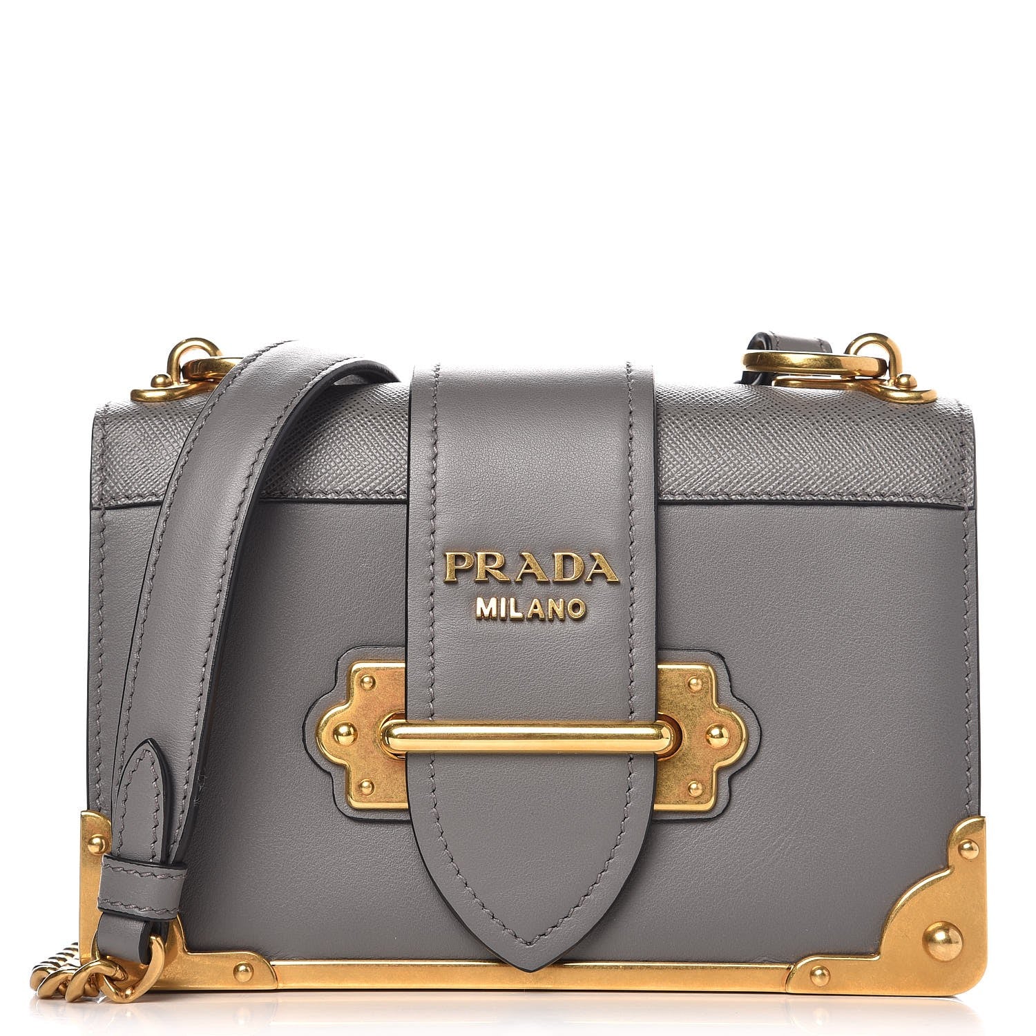 Prada City Calf Saffiano Cahier Bag Marmo 1 of 7