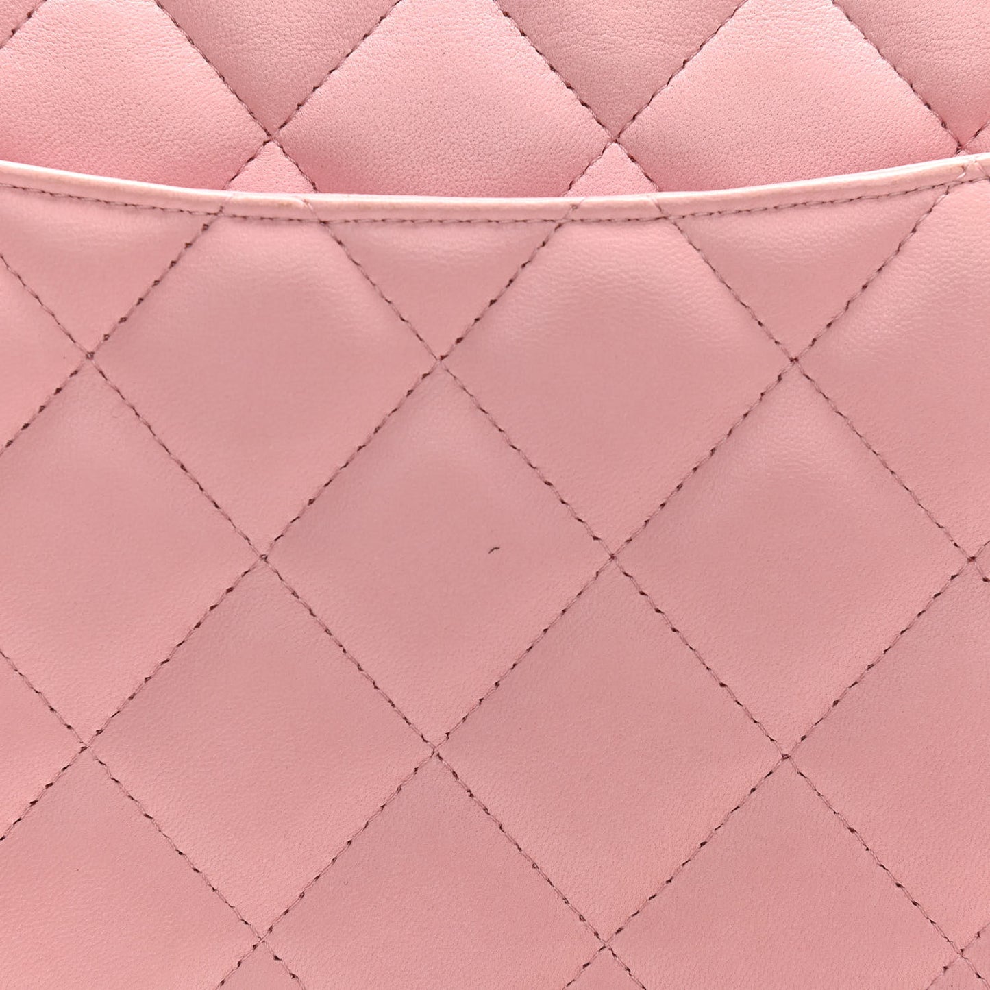 Lambskin Quilted Jumbo Double Flap Light Pink