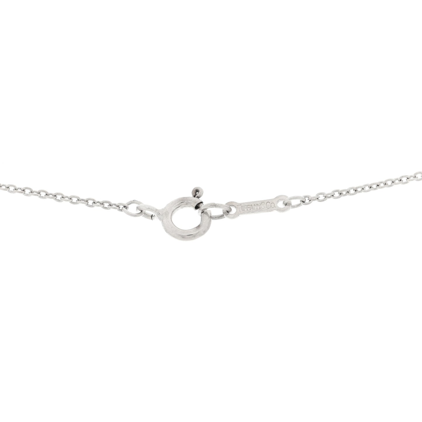 Sterling Silver 12mm Elsa Peretti Teardrop Pendant Necklace