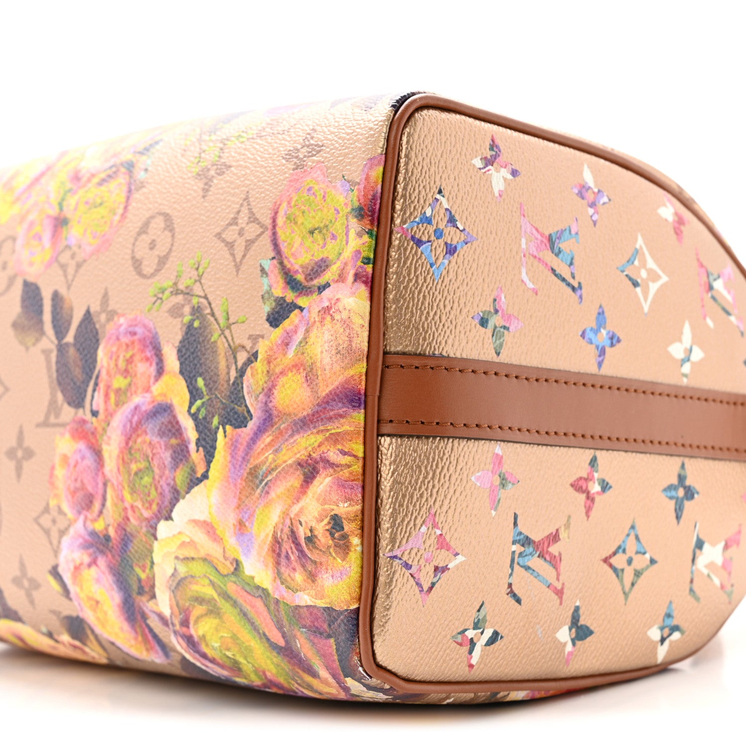 Louis Vuitton Metallic Monogram LV Garden Speedy Bandouliere 25 Gold 9 of 10