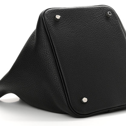 Hermes Taurillon Clemence Picotin Lock 22 MM Black 9 of 11