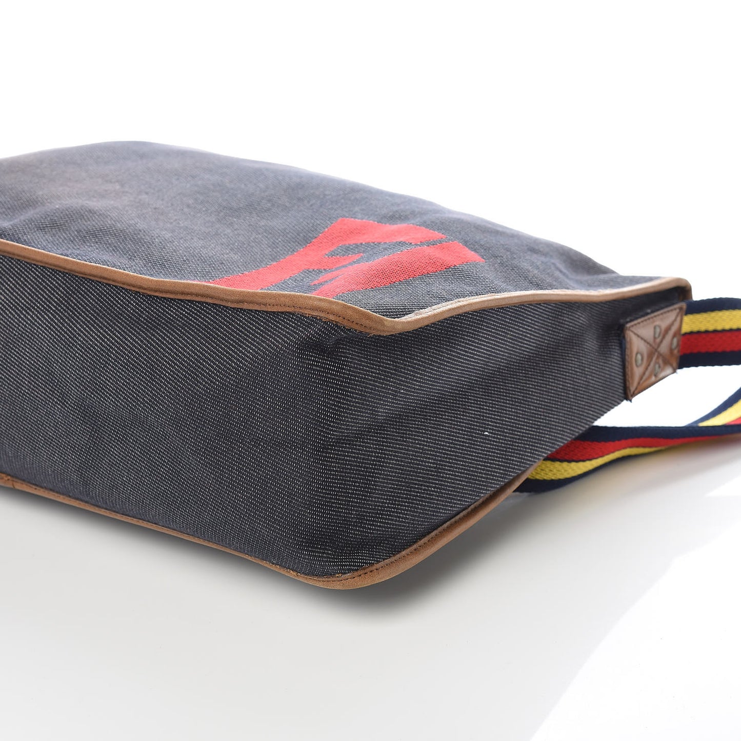 Denim Messenger Bag Blue