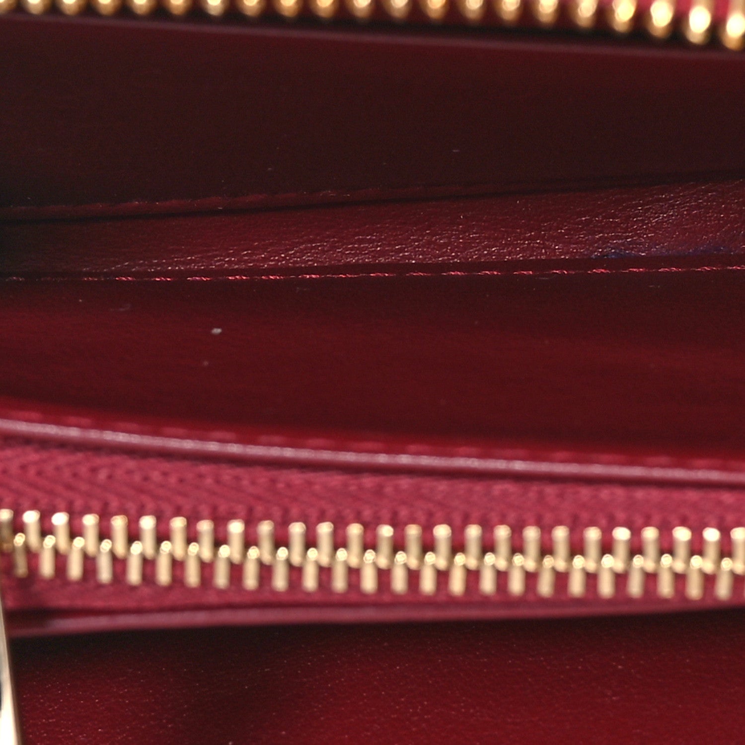Christian Dior Patent Cannage Small Lady Dior Voyageur Coin Purse Cherry Red 5 of 8