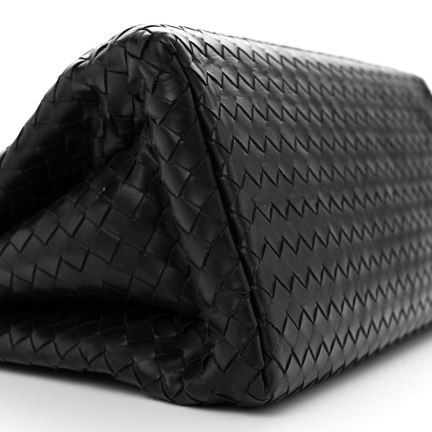 Light Calf Intrecciato Small Roma Black