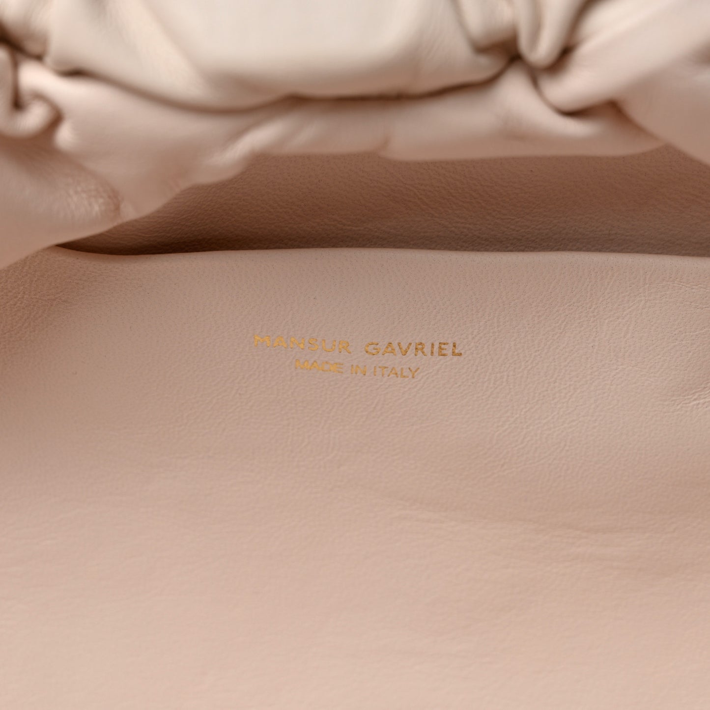 Lambskin Cloud Clutch White
