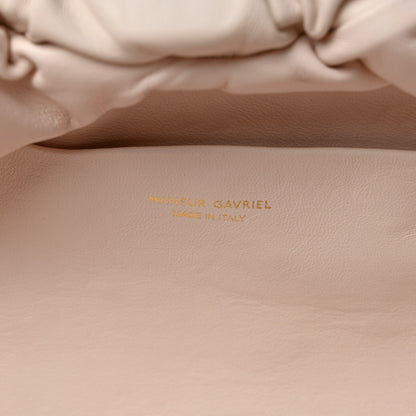Mansur Gavriel Lambskin Cloud Clutch White 6 of 8