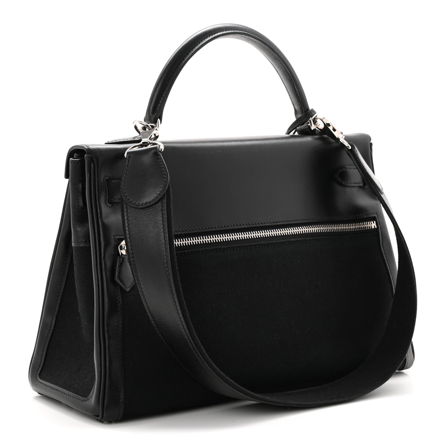 Hermes Box Toile Lakis Kelly 32 Black 5 of 19