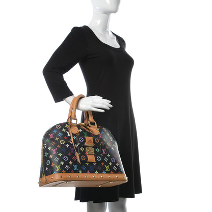 Louis Vuitton Monogram Multicolor Alma GM Black 2 of 15