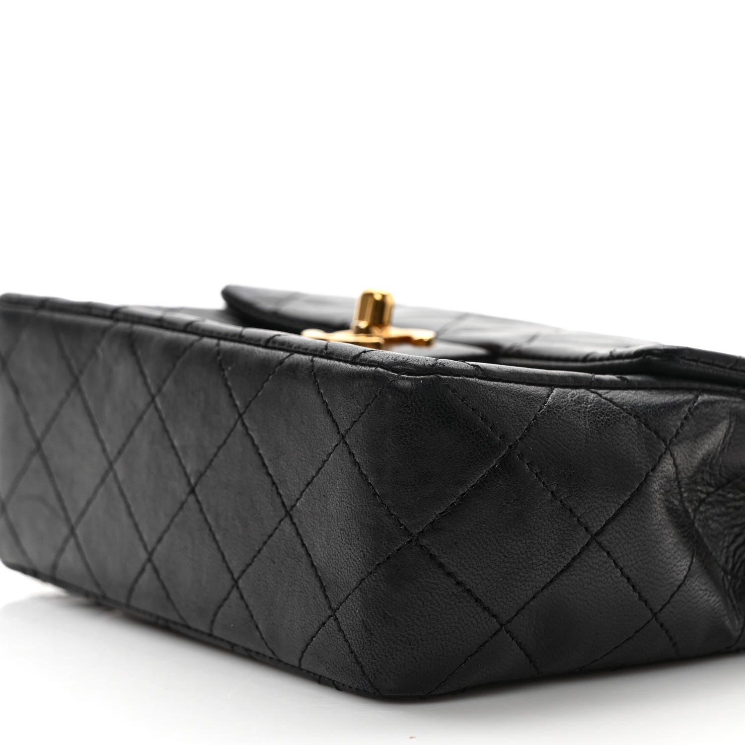 Chanel Lambskin Quilted Mini Square Flap Black 8 of 8