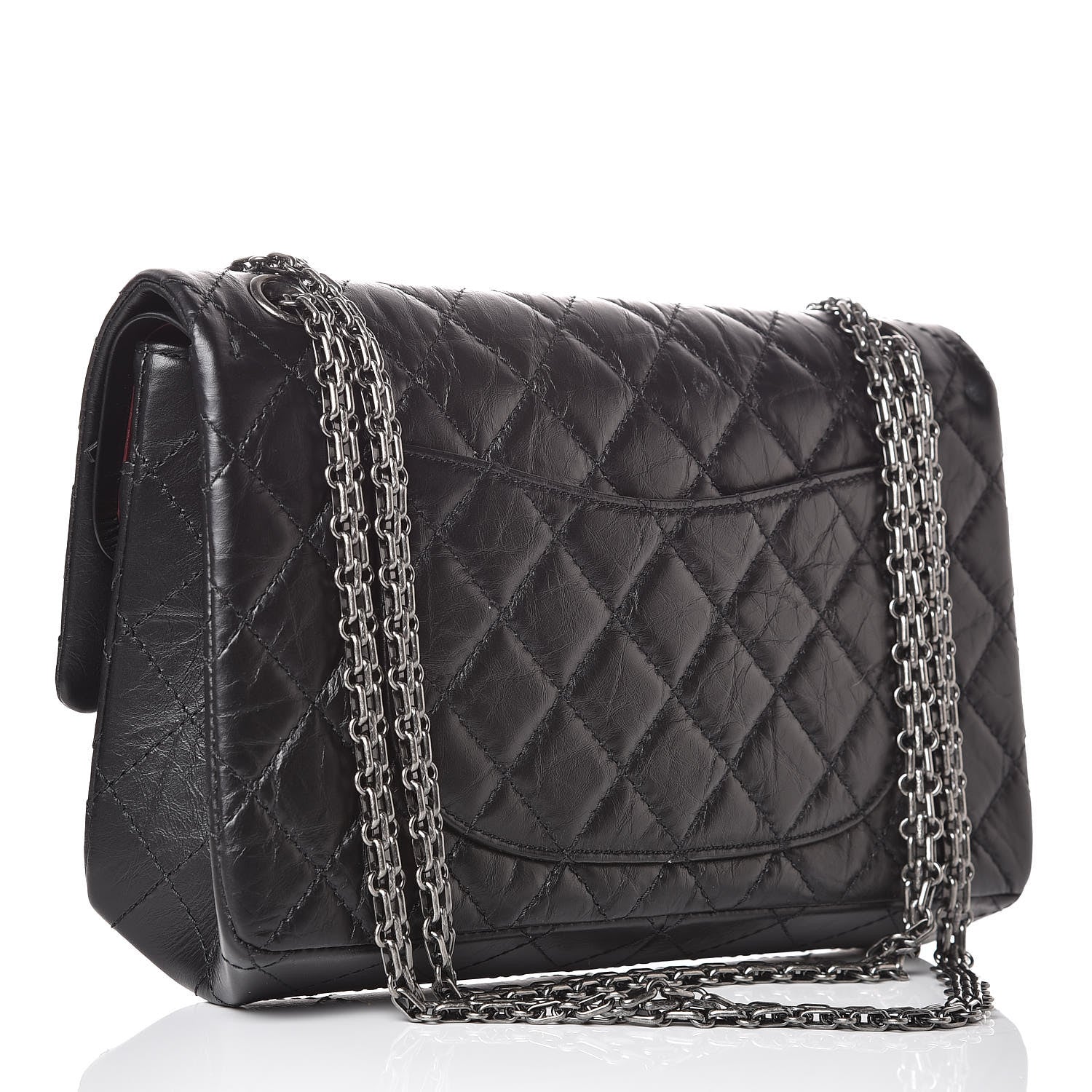 Chanel Aged Calfskin Quilted 2.55 Reissue 226 Flap Black 3 of 8