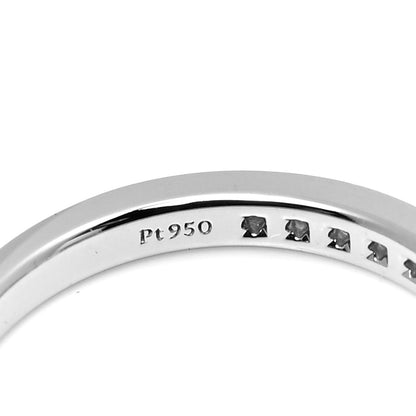 Tiffany Platinum Diamond .25ct Half Circle Wedding Band Ring 50 5.25 5 of 6