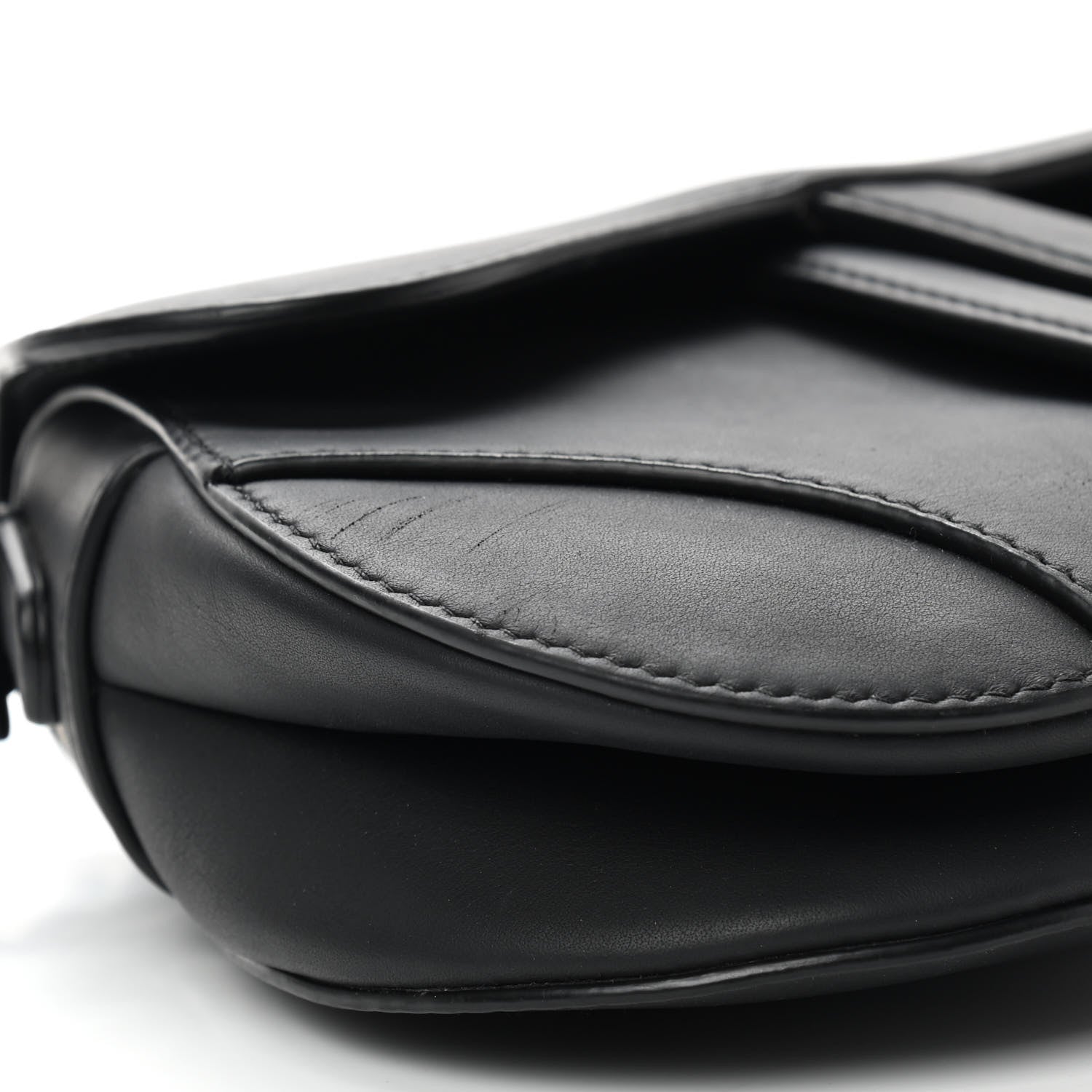 Christian Dior Ultra Matte Calfskin Mini Saddle Bag Black 9 of 12
