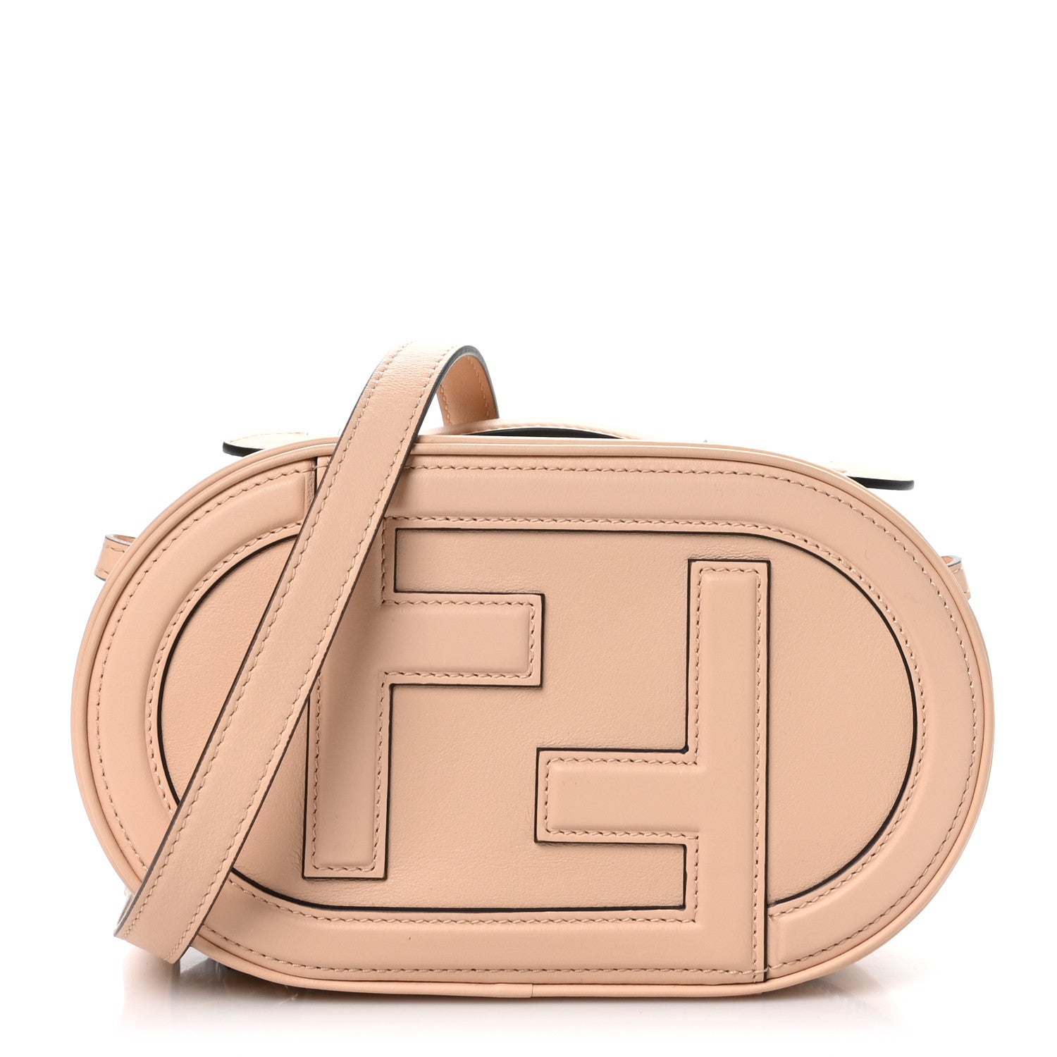 Fendi Vitello Grace Matte O'Lock Mini Camera Case Light Rose 1 of 10
