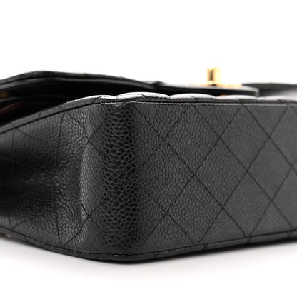 Chanel Caviar Quilted Small Double Flap Black 9 of 11