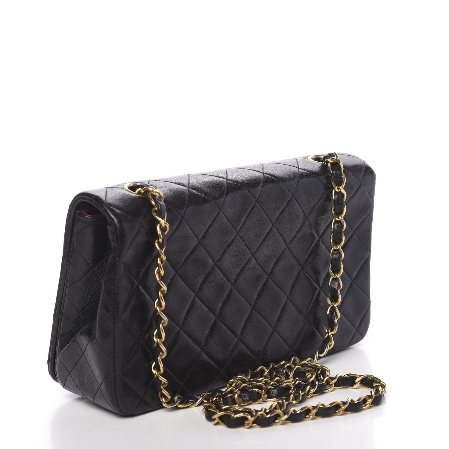 Chanel Lambskin Quilted Small Single Flap Black 3 of 12