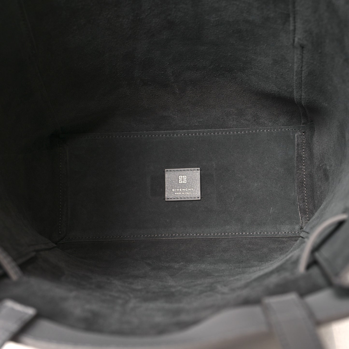 Calfskin Small Voyou Small North South Tote Light Grey