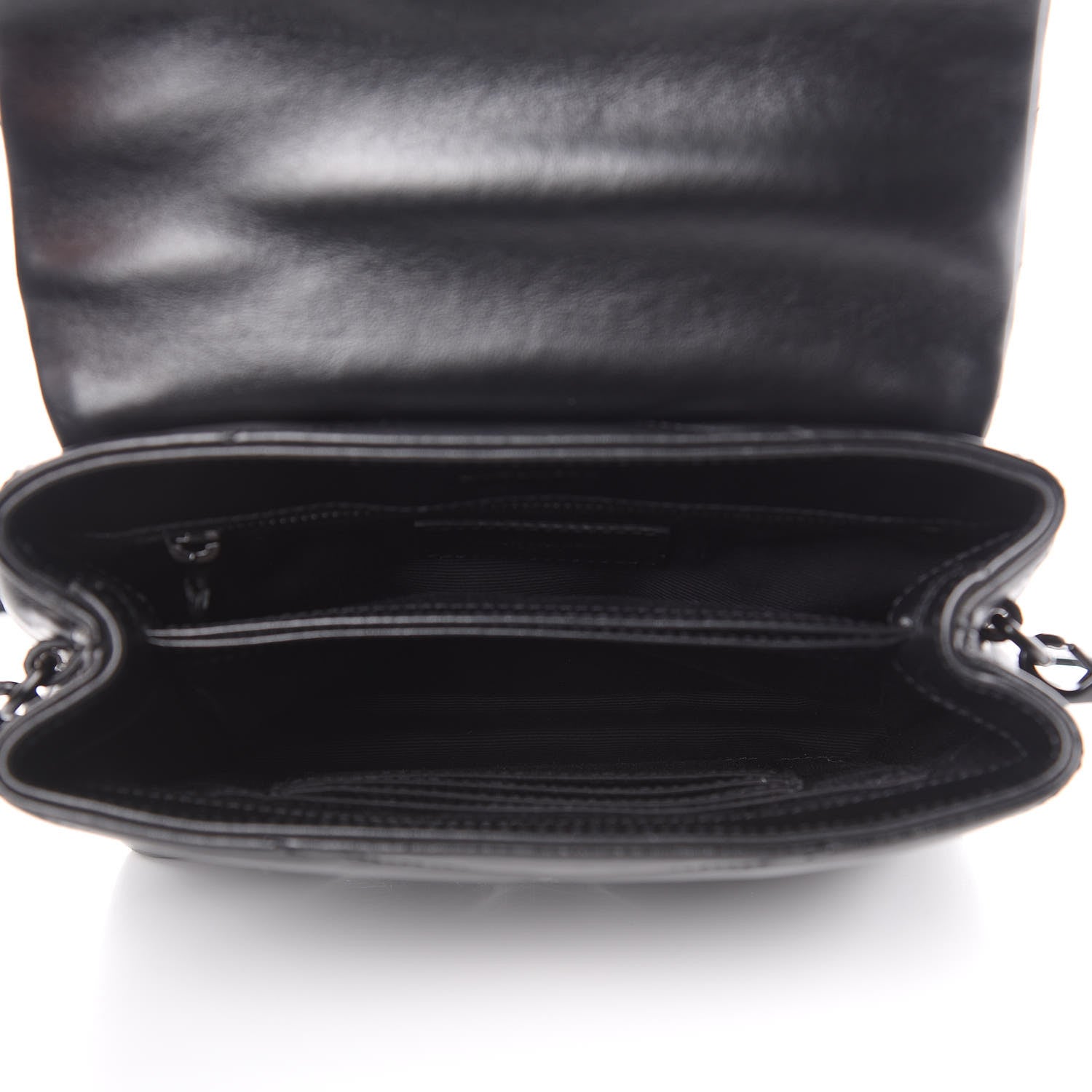 Saint Laurent Calfskin Y Quilted Monogram Toy Loulou Crossbody Bag Black 5 of 14