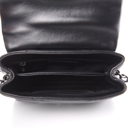 Saint Laurent Calfskin Y Quilted Monogram Toy Loulou Crossbody Bag Black 5 of 14