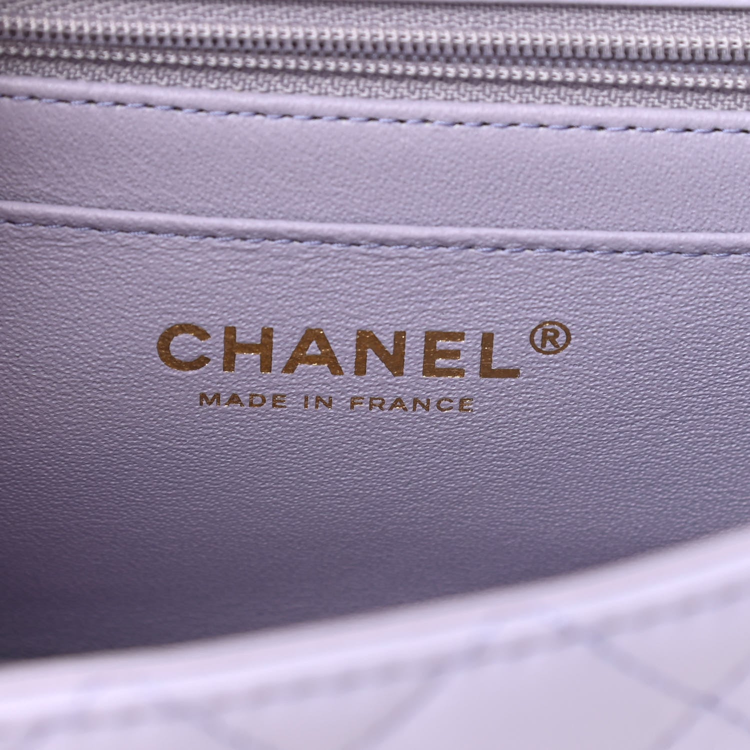 Chanel Lambskin Quilted Mini Top Handle Rectangular Flap Light Purple 6 of 10