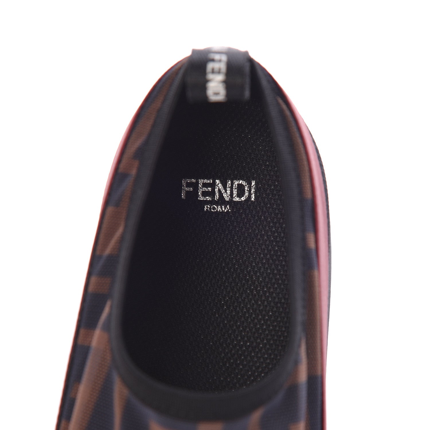 Fendi Technical Mesh FF Sneakers 35 Tobacco Red 6 of 7