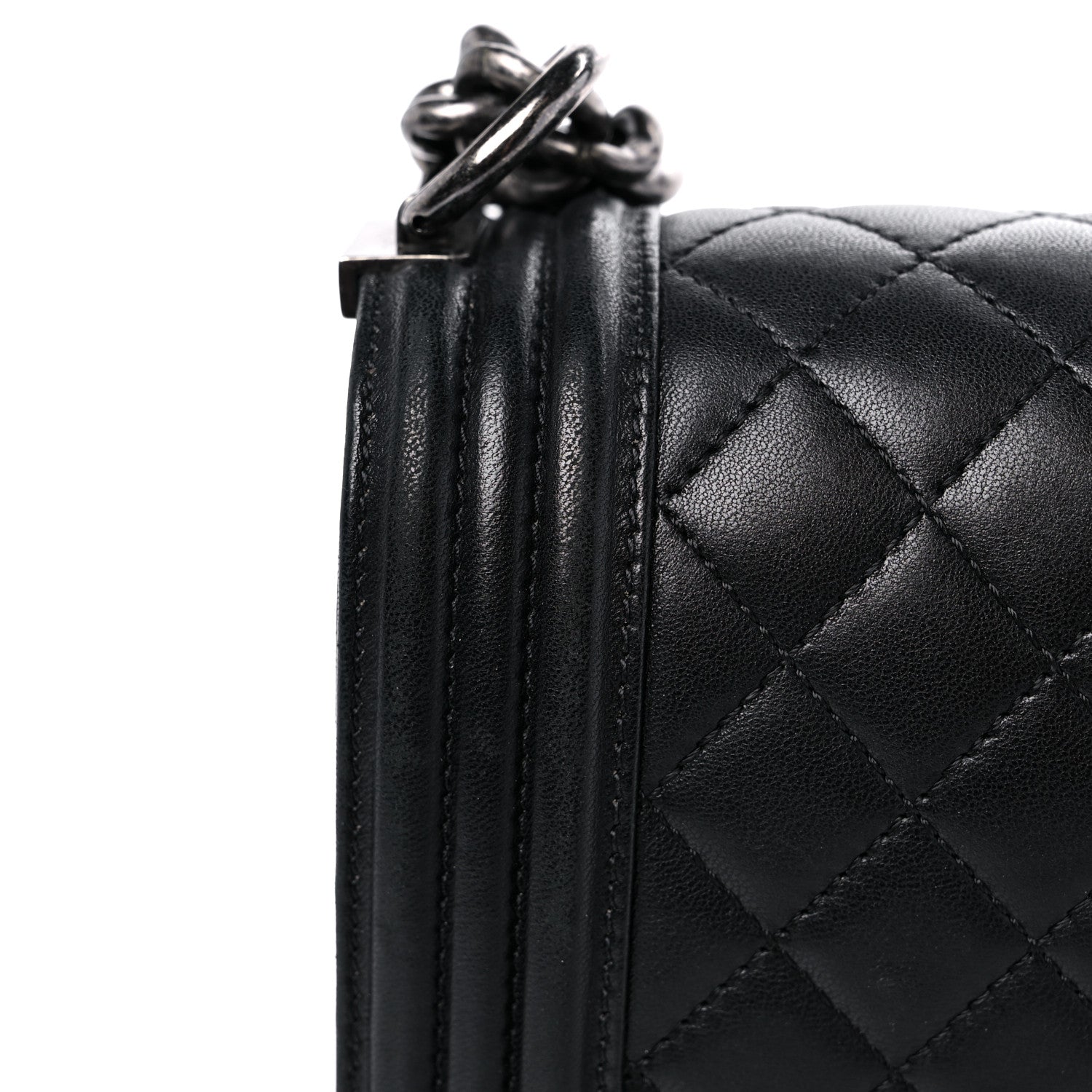 Chanel Lambskin Quilted New Medium Boy Flap Black 19 of 20