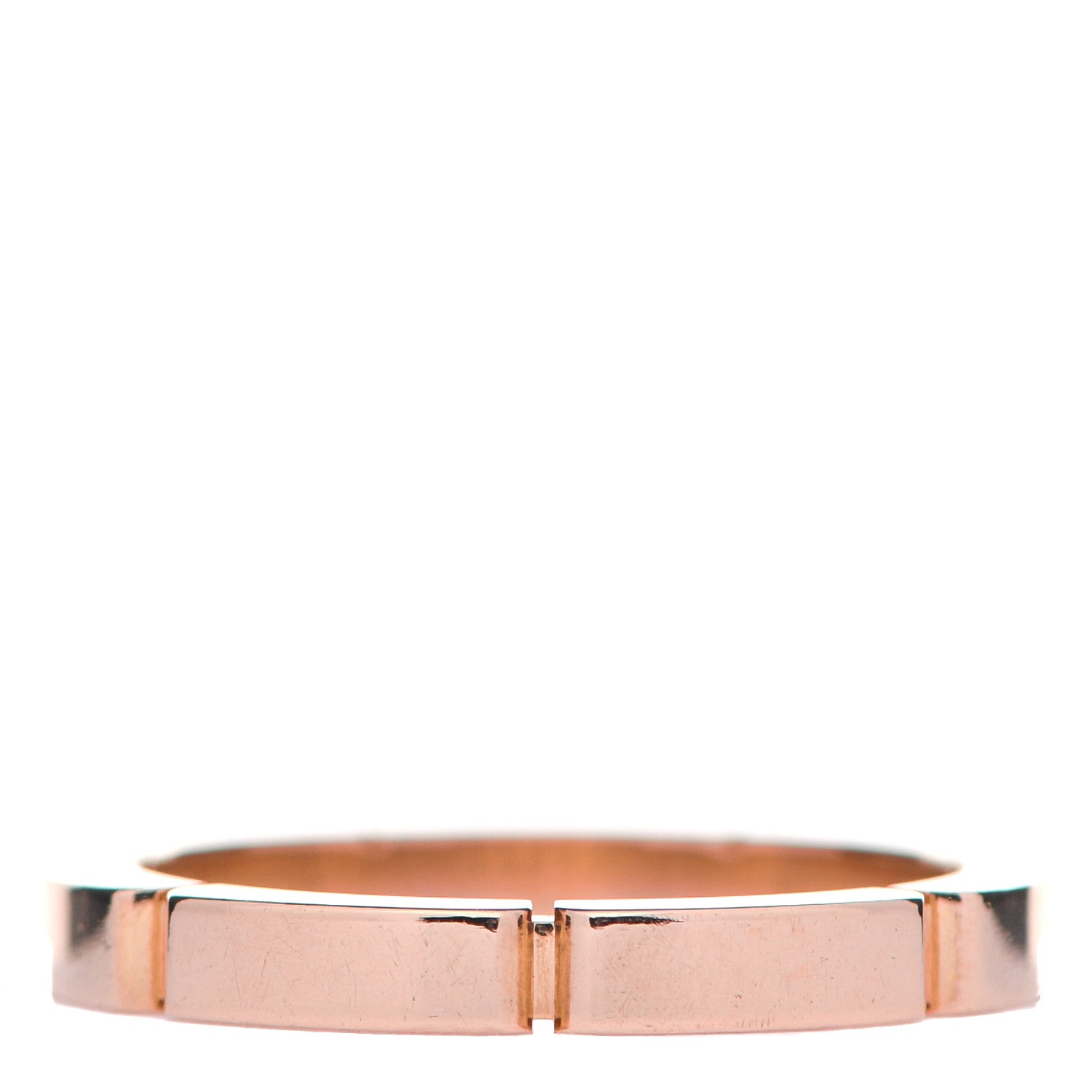 Cartier 18K Pink Gold Diamond Maillon Panthere Wedding Band Ring 51 5.75 3 of 6