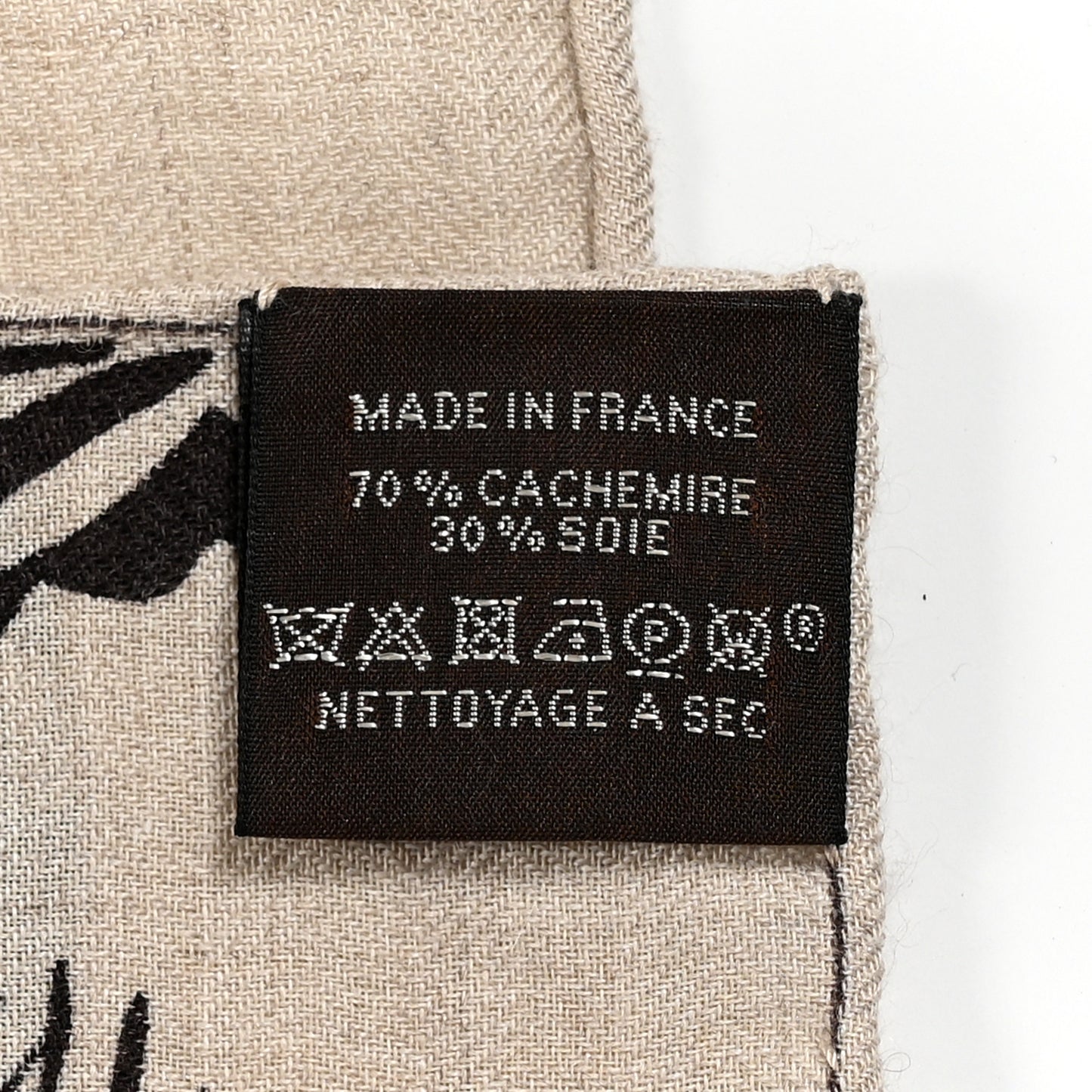 Cashmere Silk The Three Graces Shawl 140 Naturel Brun