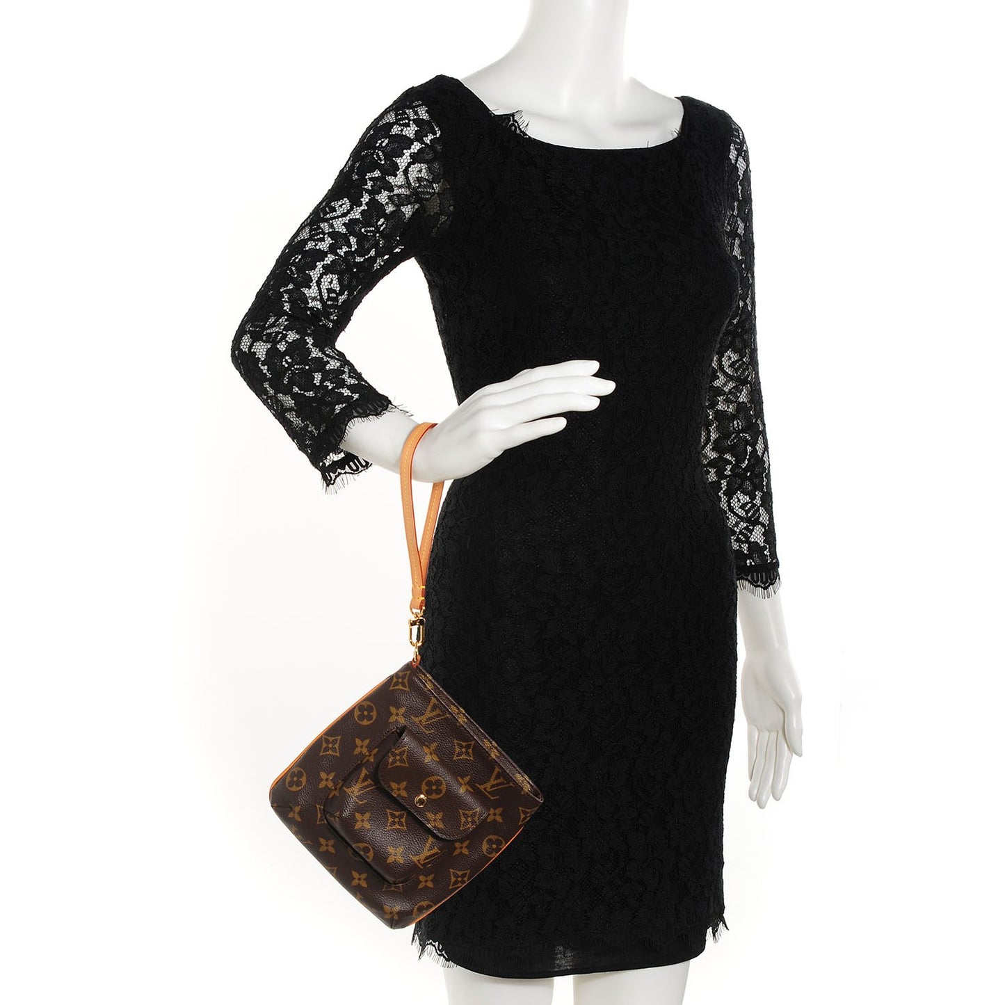 Monogram Partition Clutch