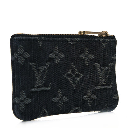 Louis Vuitton Denim Neo Key Pouch Black 3 of 9