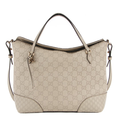 Gucci Guccissima Medium Bree Foldover Tote Off White 1 of 7