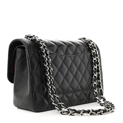 Chanel Caviar Quilted Jumbo Double Flap Black 3 of 11