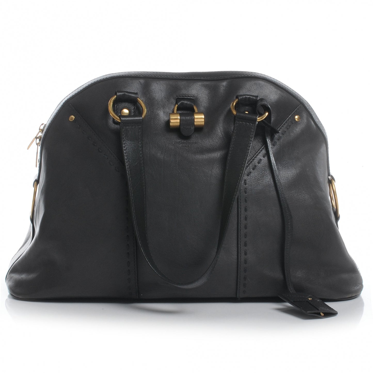 Leather Large Muse Dark Grey