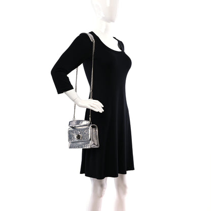 Miu Miu Paillettes Top Handle Chain Crossbody Argento 2 of 10
